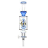 Pulsar Beaker Perc - Durable Borosilicate Glass Dab Straw with Blue Accents and Percolator