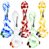 Pulsar Creme Color Swirl Hand Pipe - 5 Inch Borosilicate Glass Spoon With Colorful Patterns