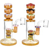 Pulsar Donuts Water Pipes With 14mm Quartz Banger And Novelty Donut Stack Design