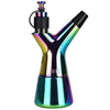 Iridescent Y-shaped electric dab rig with metallic finish - Limited Edition Rök With Accessories