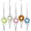 Pulsar Frosted Donut Dab Straw – Colorful glass bongs shaped like donuts with sprinkles