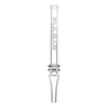 Pulsar Quartz Dab Straw - Durable glass downstem with ’PULSAR’ branding for water pipes