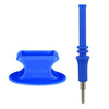 Blue Silicone Carb Cap & Dabber Tool For Pulsar Rip Silicone Vapor Straw With Matching Stand