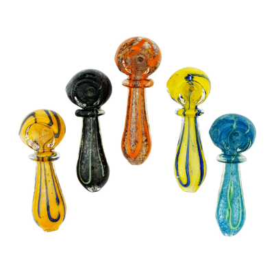 Frit Glass Hand Pipe with Integrated Ring