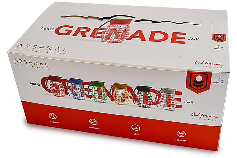 Grenade Magnifying Storage Jar with LED Light