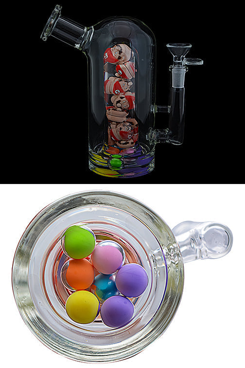 Whimsical Capsule Glass Water Pipe