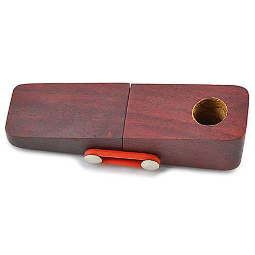 Exotic Hardwood Folding Hand Pipe