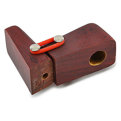 Exotic Hardwood Folding Hand Pipe
