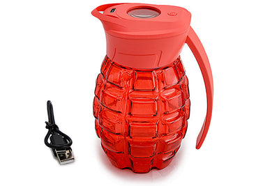 Grenade Magnifying Storage Jar with LED Light