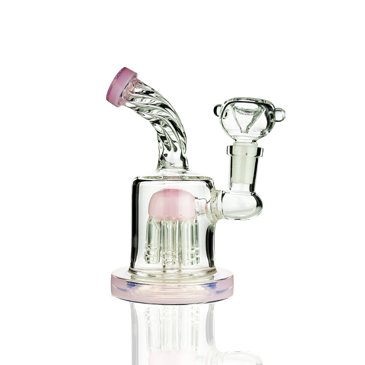 Green Tree Perc Water Pipe with 14mm Bowl