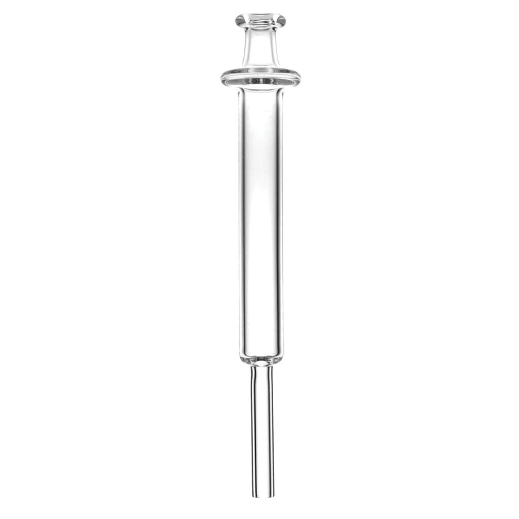 Glass condenser with Quartz Minimalist Syringe Dab Straw, 6 Inches for efficient use