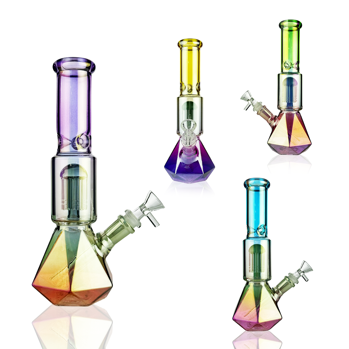 Diamond Beaker Water Pipe with Perc