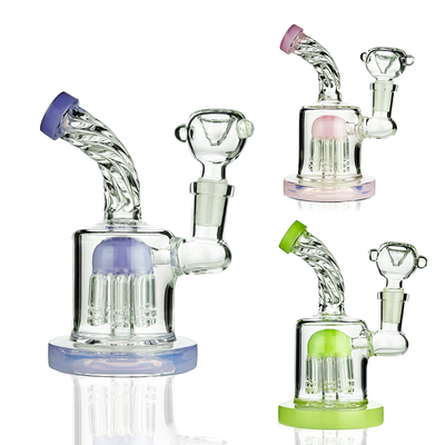 Green Tree Perc Water Pipe with 14mm Bowl