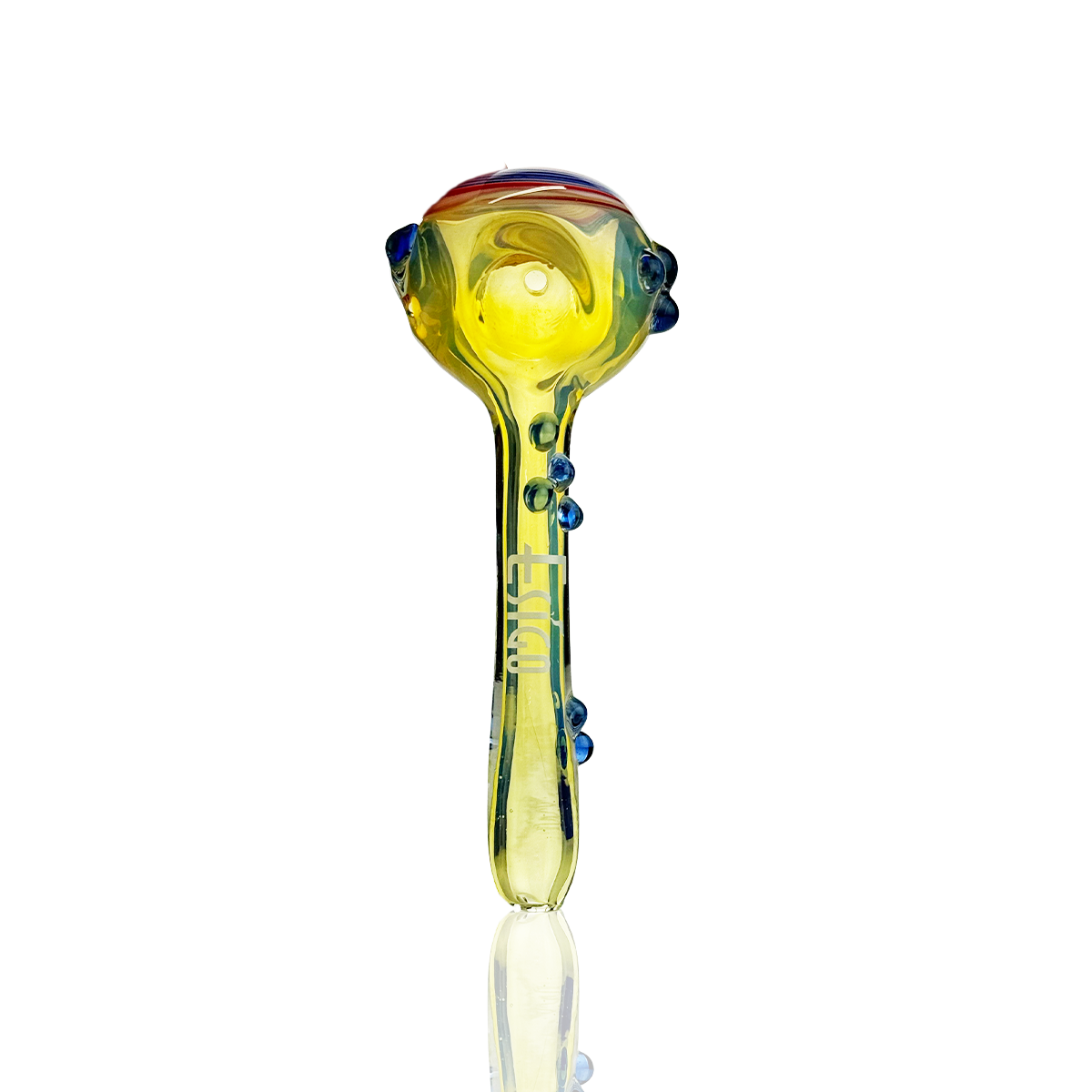 Esigo 4.5" Silver Fume Wig Wag Glass Pipe
