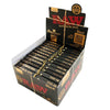 Display box with RAW Classic Black King Size Slim Rolling Papers + Tips