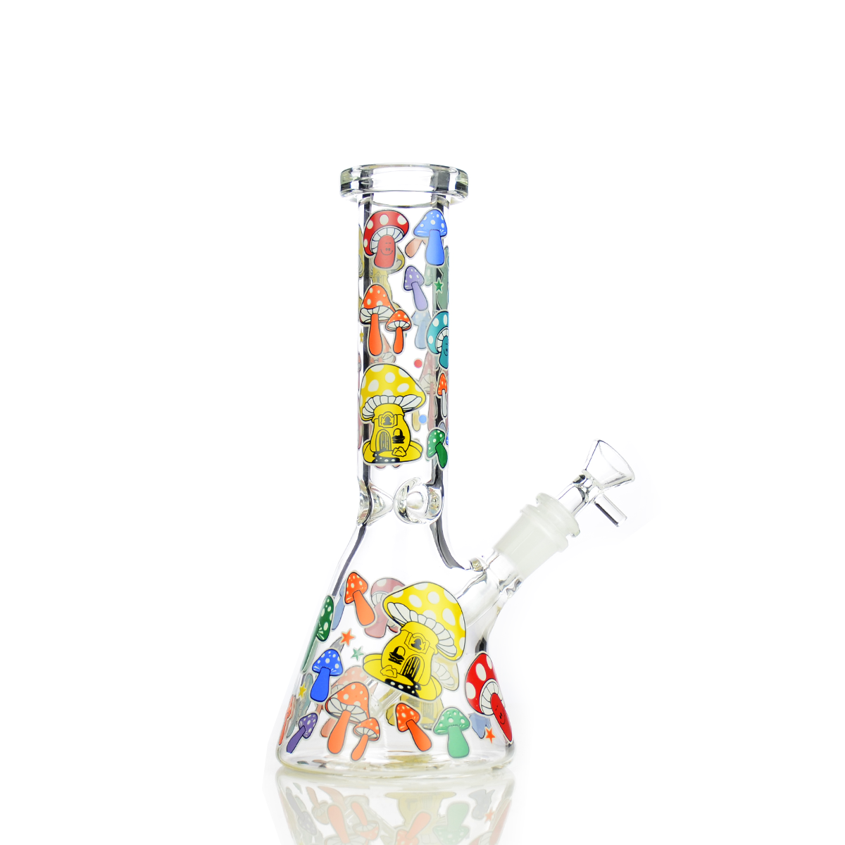Glow-in-the-Dark Mushroom Beaker with 14mm Bowl