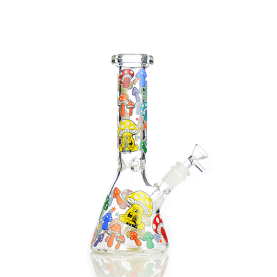 Glow-in-the-Dark Mushroom Beaker with 14mm Bowl