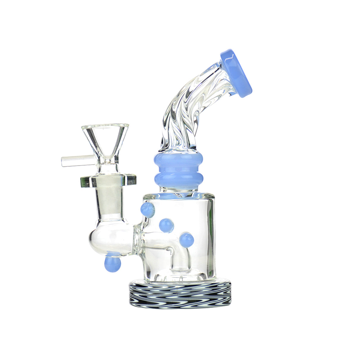 Compact 5.5" Wig Wag Water Pipe with 14mm Bowl