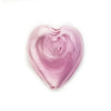 Translucent pink glass heart from Valentine’s Love Bundle for Smokers for Valentine’s Day