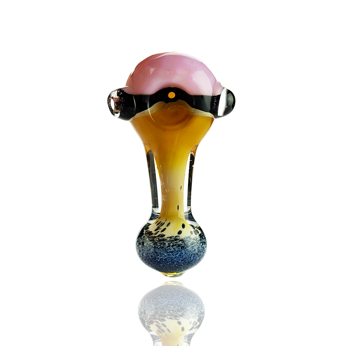 Artisan Slime Head Gold Fume Hand Pipe