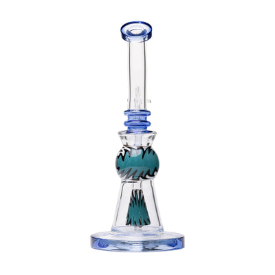 Vibrant Gumball Glass Dab Rig with Wig-Wag Perc
