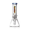 Ruckus Glass baby beaker bong with 6-slit diffused downstem and Roor logo