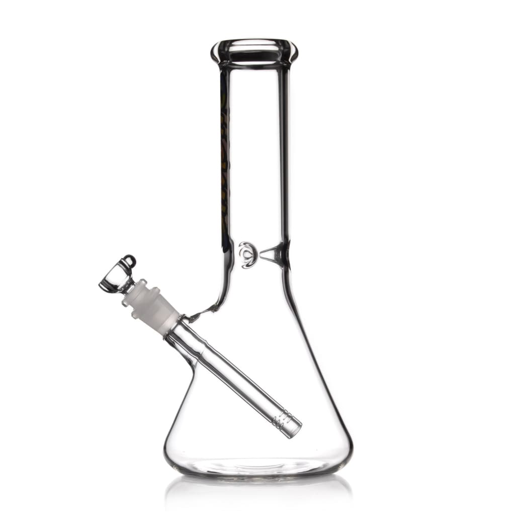 Ruckus Glass 12tie Dye Beaker Bong - Classic long-necked glass water pipe with angled stem