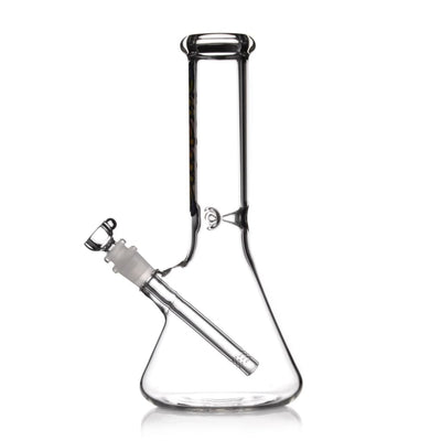 Ruckus Glass 12tie Dye Beaker Bong - Classic long-necked glass water pipe with angled stem