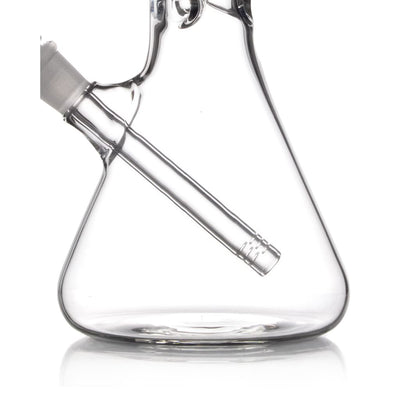 Ruckus Glass Lip Beaker Bong with Diffused Downstem and long diagonal tube
