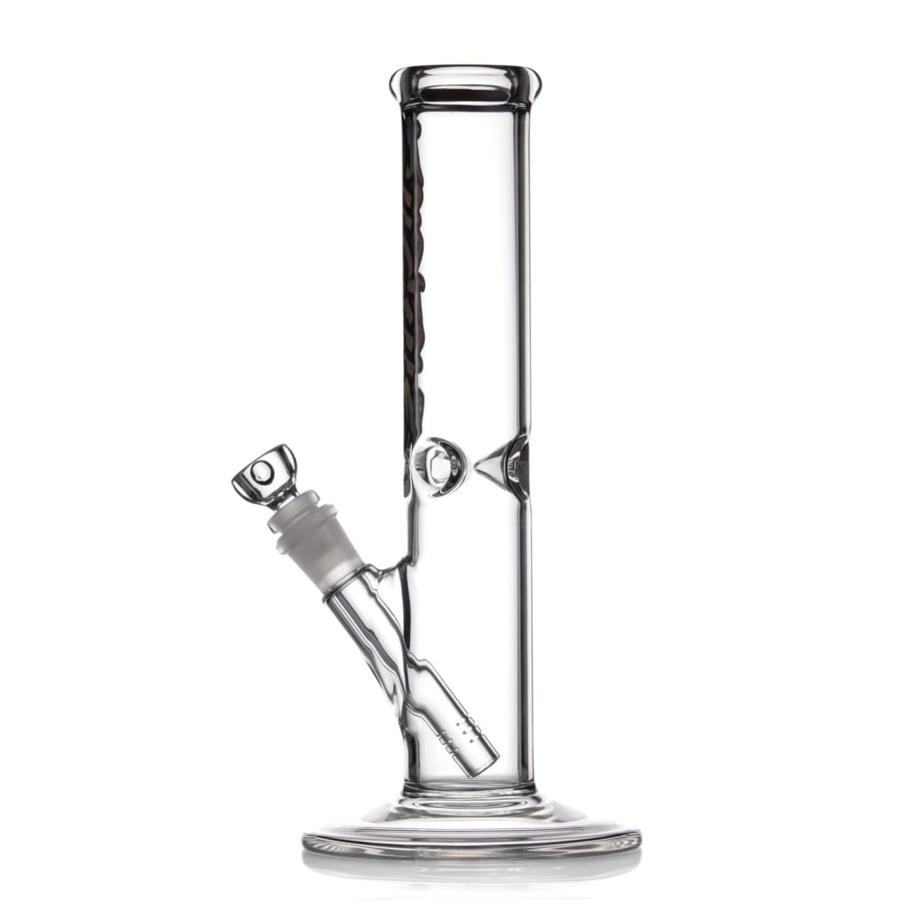 Tie Dye Ruckus straight tube bong with angled stem