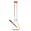 Ruckus Glass Slayer Series Limited Edition Beaker Bong with long neck and colorful stem