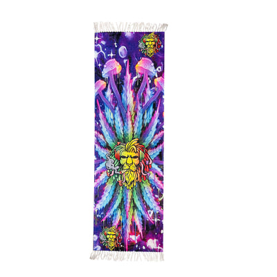 Handloom Botanical Leaf Runner - 2.5ft x 8ft