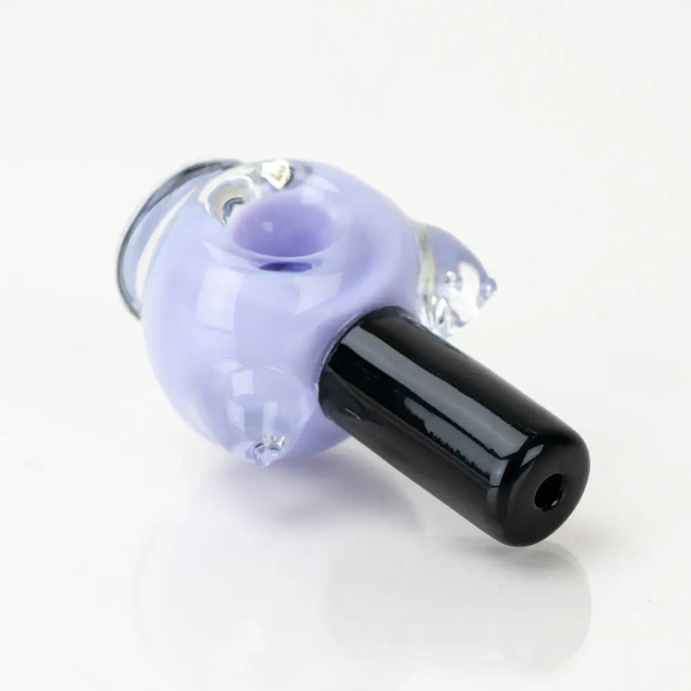 Translucent Sakibomb Kitty Purple nail polish dry pipe with black mouthpiece