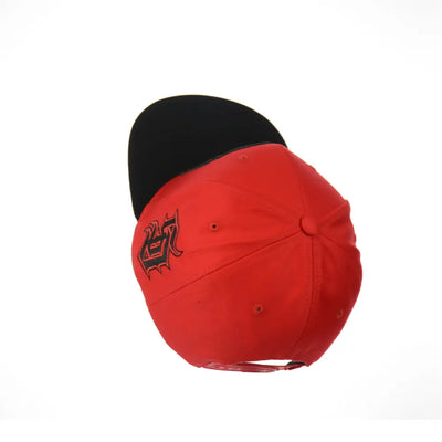 Red and black San Diego embroidered snapback hat for style and comfort
