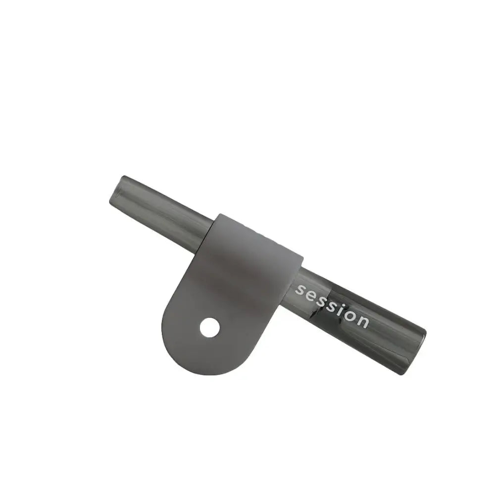 Session goods glass taster: gray metallic cylinder with session engraving