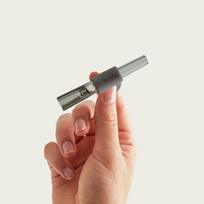 Session Goods glass taster with sleek metallic vaporizer