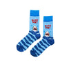 Blue Shark Bite Socks with fun design fits all sizes for comfort and style