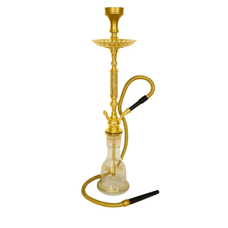 Khalil Mamoon Shemedan 2-Door Yellow Hookah 3091