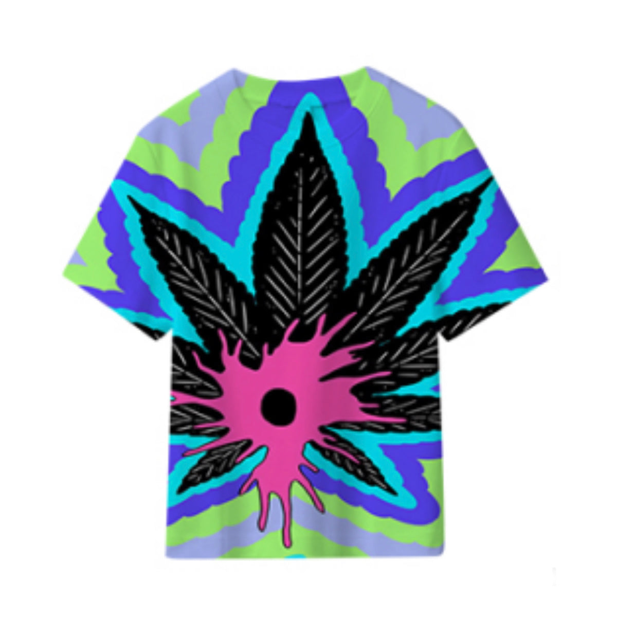 Distinctive Leaf Graphic Polyester Tee Pack