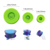 Set of high-quality silicone cleaner caps for glass water pipes in various sizes and colors