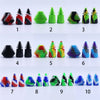 Colorful geometric silicone cleaner plugs for enhancing glass water pipes smoking experience