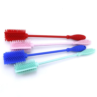 Colorful silicone cleaning brush for glass water pipes, smooth smoking experience