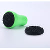 Silicone magnetic cleaner for glass water pipes with black textured disc included