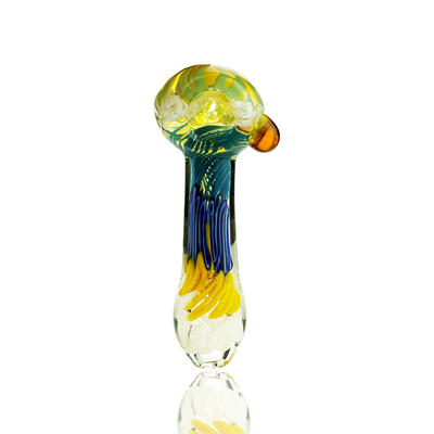 Rasta Art Glass Spoon Pipe (4 Inch)