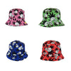 Reversible Skull Cannabis Life bucket hats with skull and marijuana leaf patterns in colors