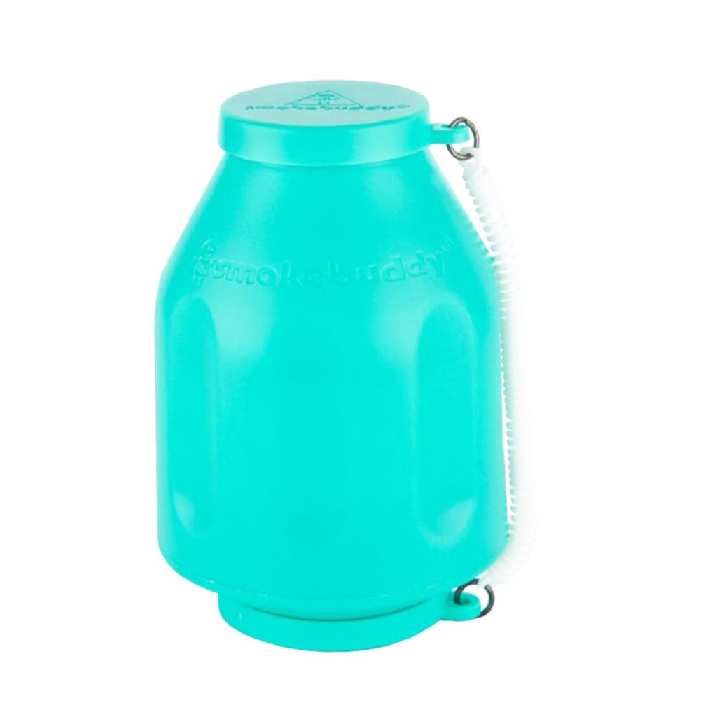 Smokebuddy Original personal air filter with turquoise bottle and loop