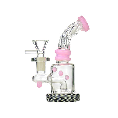 Compact 5.5" Wig Wag Water Pipe with 14mm Bowl