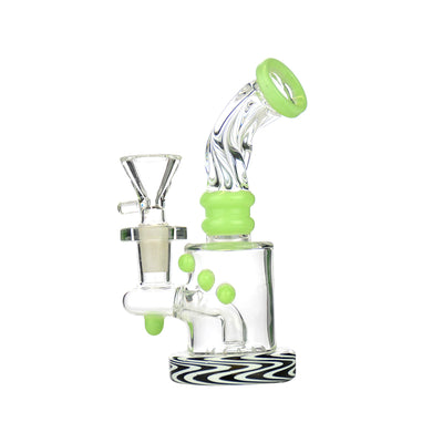 Compact 5.5" Wig Wag Water Pipe with 14mm Bowl