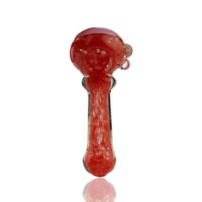 Artisan Frit Glass Spoon Pipe with Accent Tube