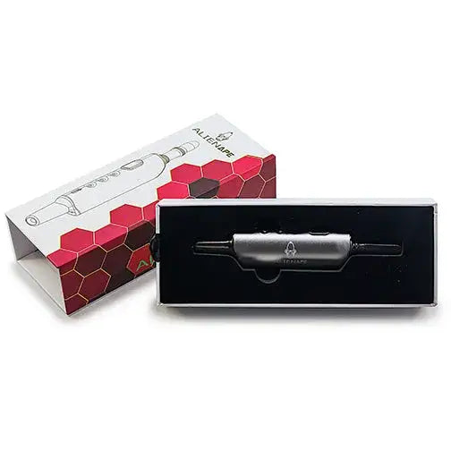 Silver Space King electric nectar collector vape pen with sleek black design